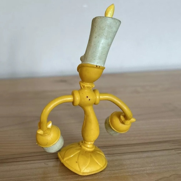 Beauty & the Beast Lumiere & Cogsworth Bendable PVC Figures Disney Just Toys - Picture 9 of 11